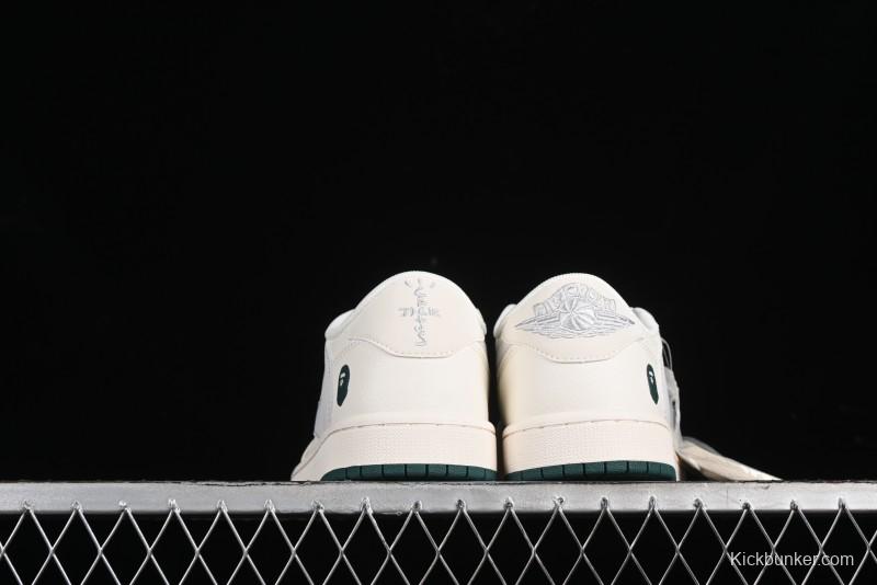 Nike Travis Scott x Fragment Design x Air Jordan 1 Low AJ1 Bape Collaboration - XY2688-100