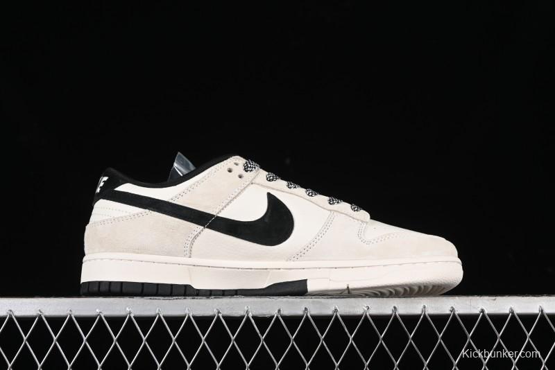 Nike SB Dunk Low x Supreme x Stussy Triple Collaboration Off-White Black Swoosh Anniversary High-End Custom Low-Top Casual Skate Shoes - SJ2068-270