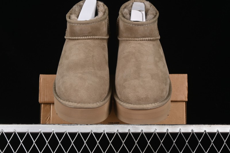 UGG Classic Ultra Mini Platform 3CM Wool Short Boots with TREADLITE Technology - 1135092