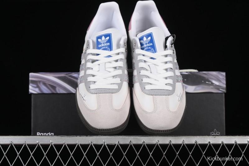 Adidas Originals Samba OG Low-Top Casual Sneakers with Panda Mischief Parachute Academy Design - B75806