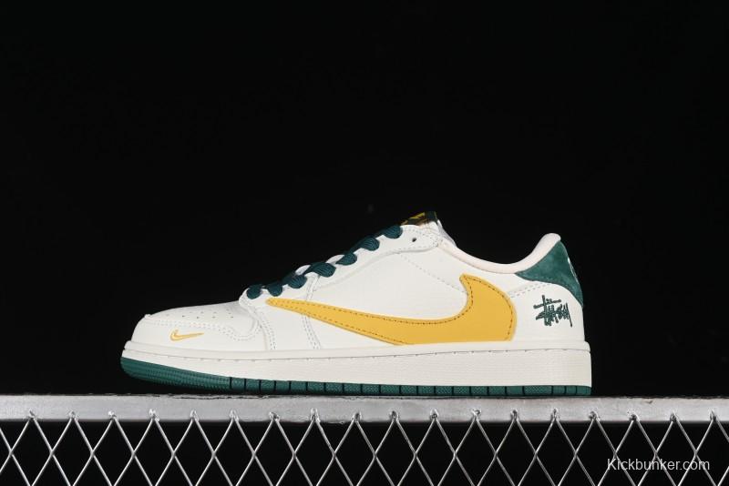 Nike Travis Scott x Fragment Design x Air Jordan 1 Low OG SP Sneakers - JH6088-702