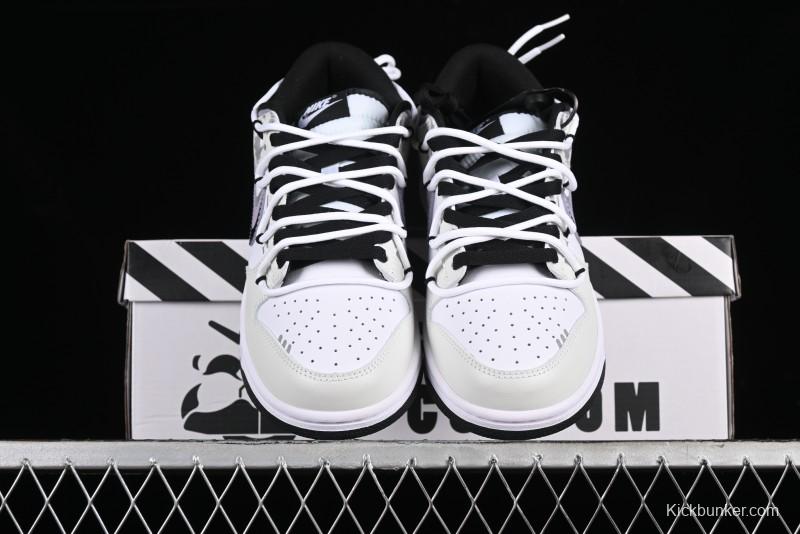 Nike Dunk Low SB Special Mission Camo Navy Black White Purple Grey Skateboarding Shoes - DD1391-100