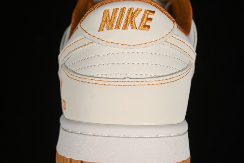 Nike SB Dunk Low UN Collaboration - Off White & Yellow Swoosh Anniversary Customized Low-Top Casual Skate Shoes - KK1688-011