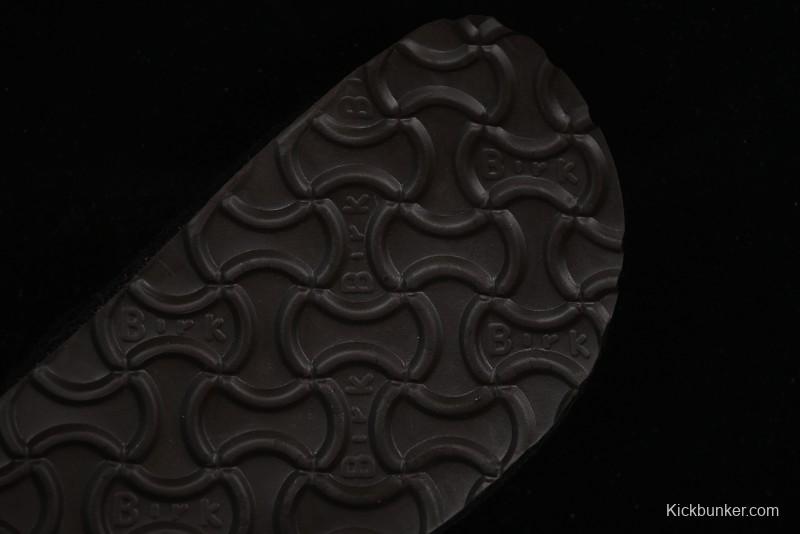 Birkenstock Half Open Toe Sandals with Smokeless Coal Wool Upper - G.D4