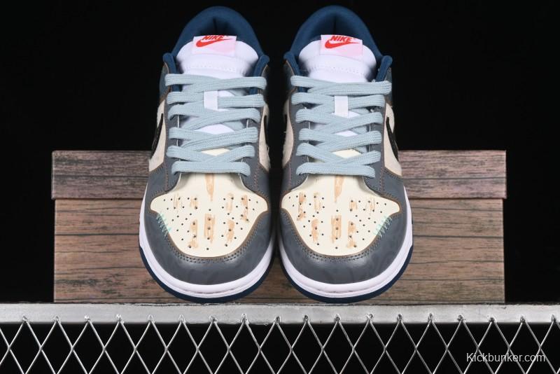 Nike Dunk Low Panda Prank Nautical Era Exploration Wave Low Top Casual Sneakers - DD1391-400