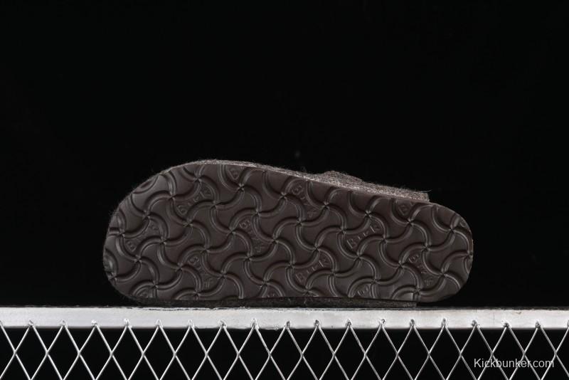 Birkenstock Half-Fur Slide Sandals with Wool Lining - G.D4