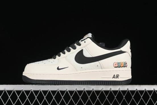 Nike Air Force 1 '07 Low Gucci Collaboration - Dark Blue Linen Casual Sneakers - XZ3398-888