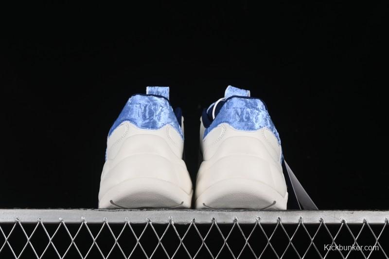 New York Yankees MLB Bigball Chunky Window Velvet Monogram Thick Sole Casual Running Shoes - 3ASHWVM4650NYS
