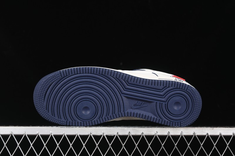Nike Air Force 1 '07 Low Supreme The North Face Collaboration - Off White Light Blue Casual Sneakers - XZ1996-130