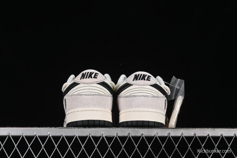 Nike SB Dunk Low BAPE Collaboration - Strap Black Hook Anniversary High-End Custom Low-Top Casual Skate Shoes SJ2068-299