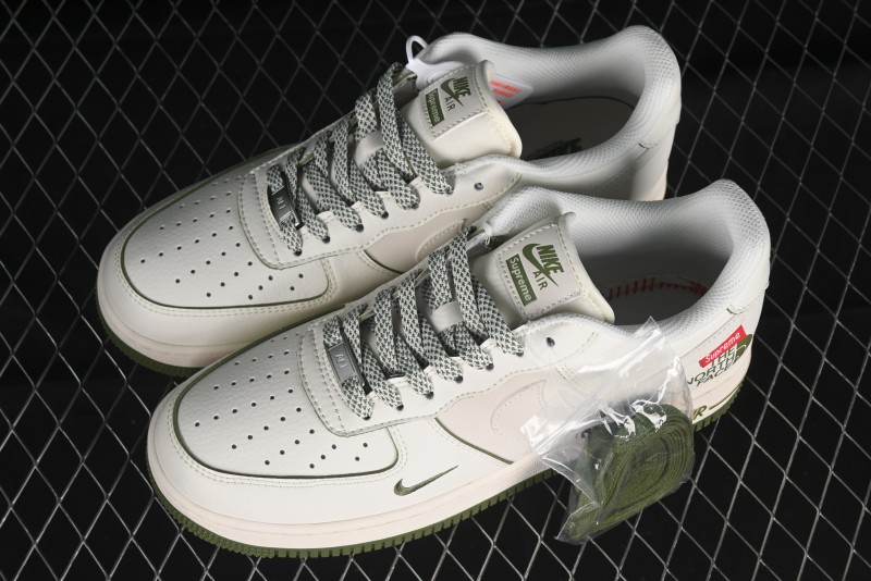 Nike Air Force 1 '07 Low Supreme The North Face Collaboration - Off White Mint Green - XZ1996-527