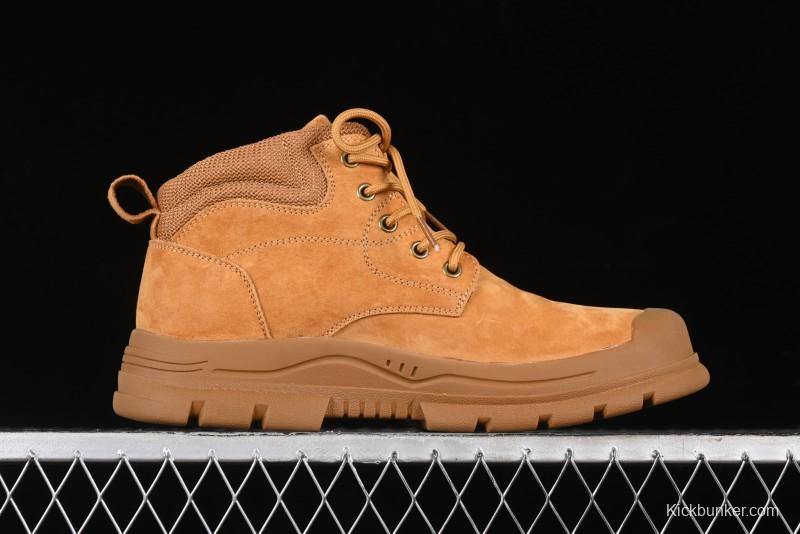 Timberland Outdoor Mid-Top Casual Martin Boots with Anti-Odor & Anti-Bacterial Insole - TB10085YELLOW