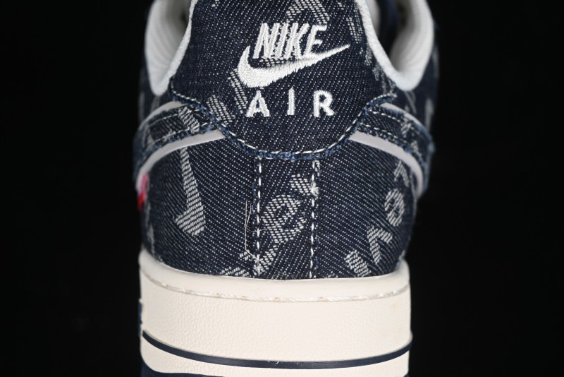 Nike Air Force 1 '07 Low Levi's Collaboration - Dark Denim Low-Top Casual Sneakers SJ6698-002