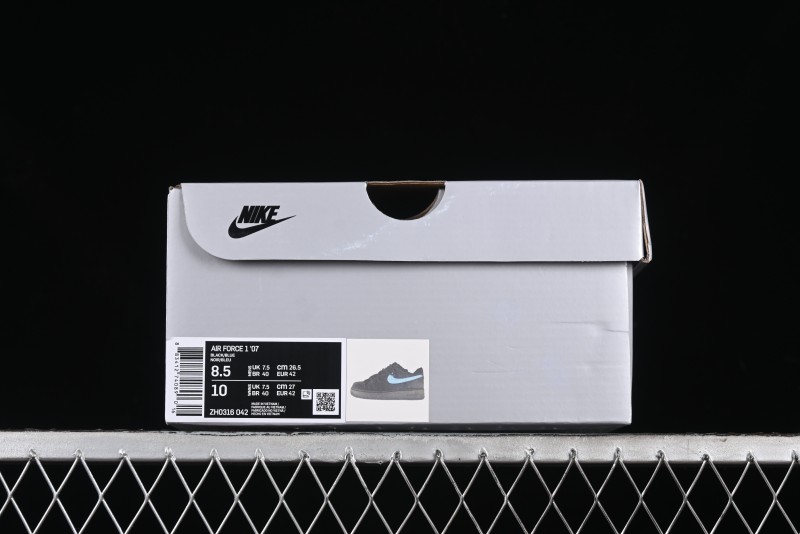 Nike Air Force 1 '07 Low Cleanfit Custom Official Bestseller Black Blue Starry Sky Full Diamond Casual Sneakers - ZH0316-042