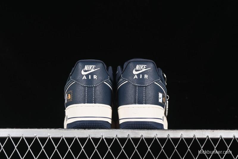 Nike Air Force 1 '07 Low The North Face x CDG Dark Blue Casual Sneakers - KK1988-014