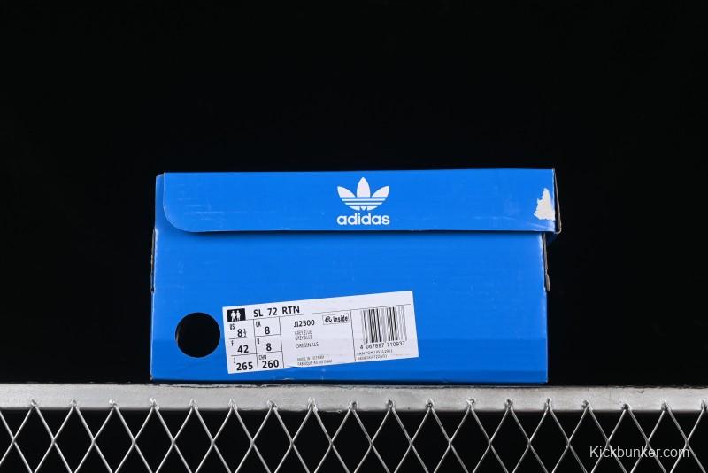 Adidas Originals SL 72 Retro Running Shoes with Nylon Upper and Rubber Outsole - JI2500