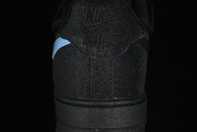 Nike Air Force 1 '07 Low Cleanfit Custom Official Bestseller Black Blue Starry Sky Full Diamond Casual Sneakers - ZH0316-042
