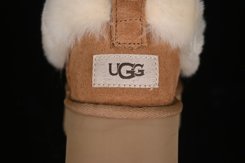 UGG Nita Platform Shearling Lined Winter Boots with Leather Upper - 1166733