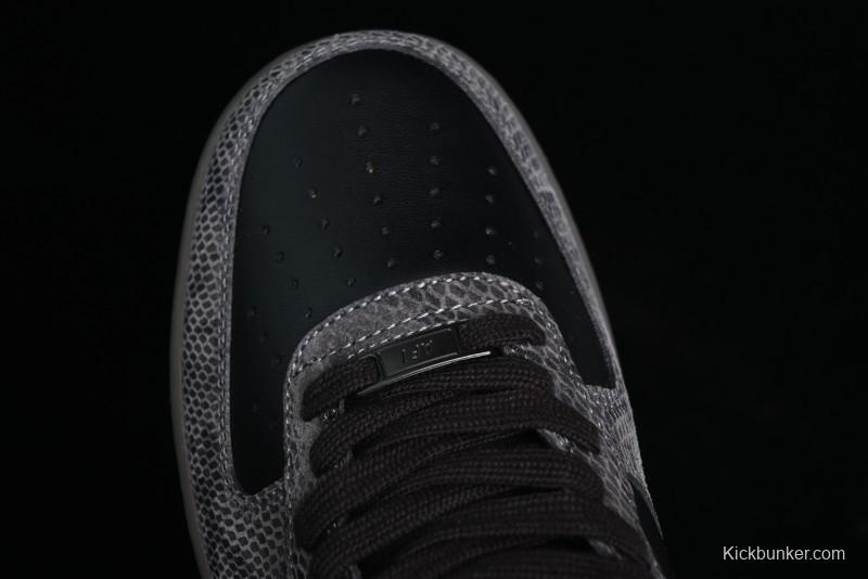 Nike Air Force 1 '07 Low Snake Year Themed Low-Top Casual Sneakers - HF2898-001