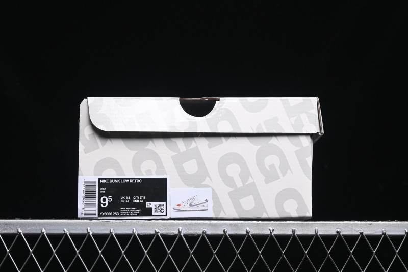 Nike SB Dunk Low The North Face Supreme Collaboration Strap Patch Grey Hook Low-Top Casual Skate Shoes - YX5066-253