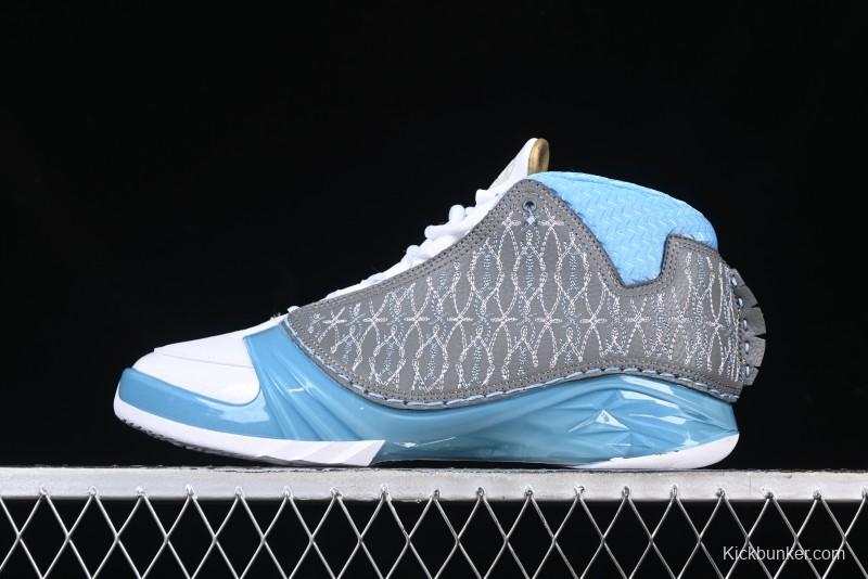 Nike Air Jordan 23 AJ23 Mid Retro Casual Sneakers with Visible Air Cushion - 318474-151