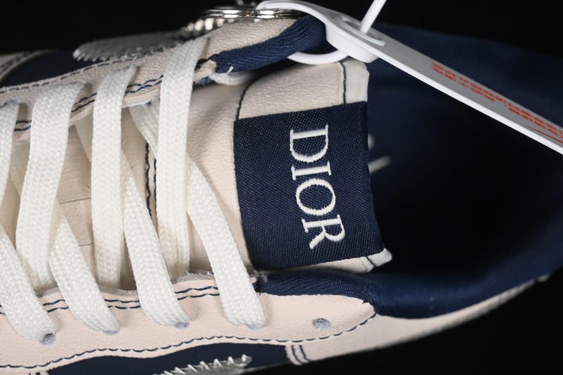Nike Air Force 1 '07 Low Dior Collaboration - Light Blue Knit Swoosh Low-Top Casual Sneakers - KK1988-012