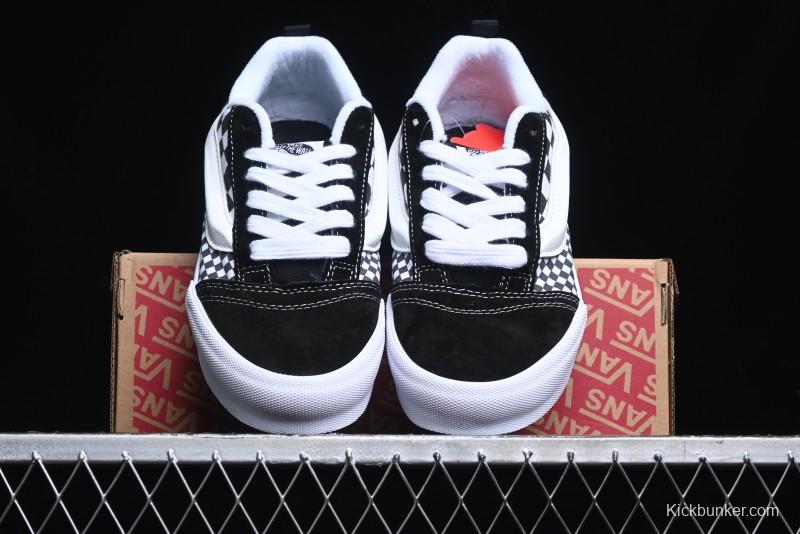 Vans Knu Skool Checkerboard Low Top Retro Casual Vulcanized Sneakers - VN0009QCIVG