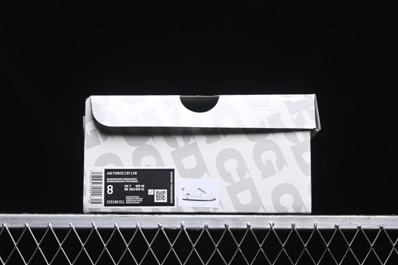Nike Air Force 1 '07 Low The North Face Collaboration - Beige Red Green Color Block Low-Top Casual Sneakers - XZ6188-011