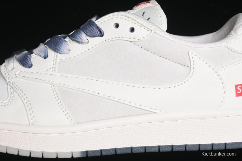 Nike Travis Scott x Fragment Design x Air Jordan 1 Low OG SP AJ1 Sup Collaboration - BB7518-001