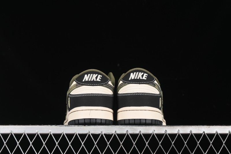 Nike SB Dunk Low Bape Collaboration - Patchwork Camouflage Anniversary Custom Low-Top Casual Sneakers - CH6336-229