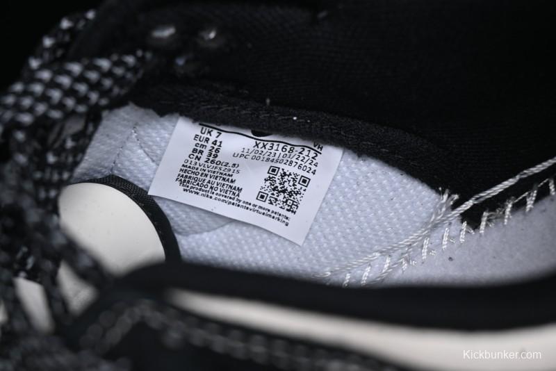 Nike SB Dunk Low Stussy Collaboration - Black White Print Anniversary Custom Low-Top Casual Sneakers - XX3168-212