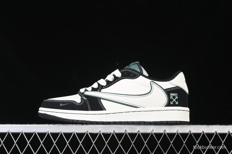 Nike Travis Scott x Fragment Design x Air Jordan 1 Low OG SP Sneakers - SJ2068-114