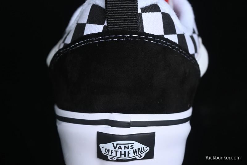 Vans Knu Skool Checkerboard Low Top Retro Casual Vulcanized Sneakers - VN0009QCIVG