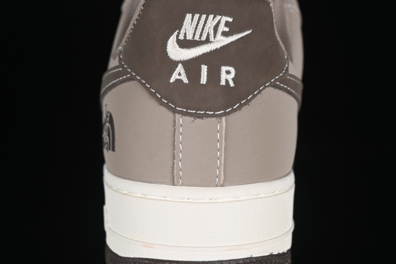 Nike Air Force 1 '07 Low The North Face Collaboration Light Brown Ghost Face Casual Sneakers - KK1988-065