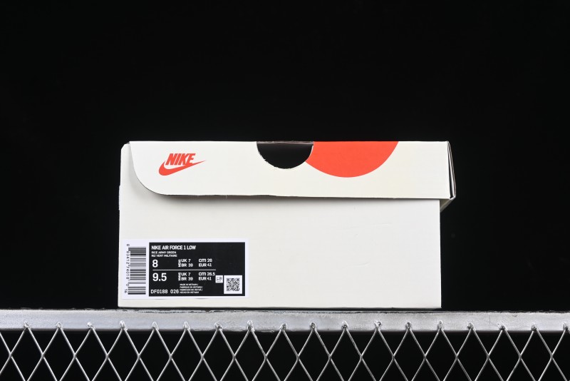 Nike Air Force 1 '07 Low The North Face Collaboration Green Snake Swoosh Casual Sneakers - DF0188-026