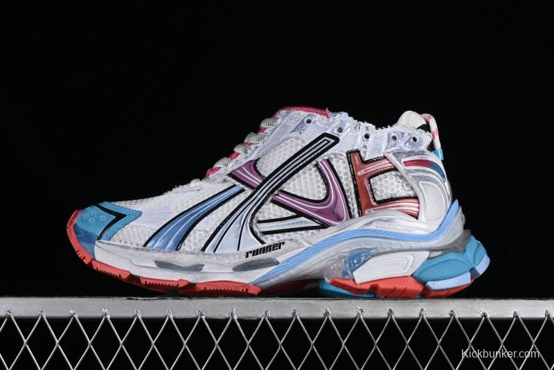 Balenciaga Runner Kith Four Color Retro Casual Shoes - W3RBW2325