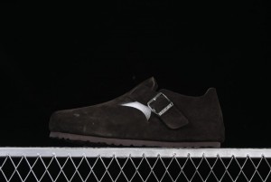 Birkenstock London BS Unisex Slip-On Casual Shoes with Soft Suede Leather and Lambswool Insole - BS