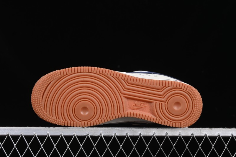 Nike Air Force 1 '07 Low Stussy Collaboration Year of the Snake Limited Edition Red Snake Low-Top Casual Sneakers - XS1958-502