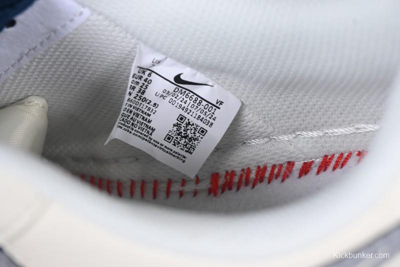 Nike Air Force 1 '07 Low The North Face Collaboration Off-White Blue Diamond Casual Sneakers - DM6688-001