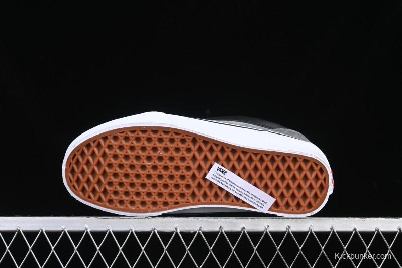 Vans Knu Skool Low-Top Retro Casual Vulcanized Sneakers in Grey Black - VN0009QCBDS