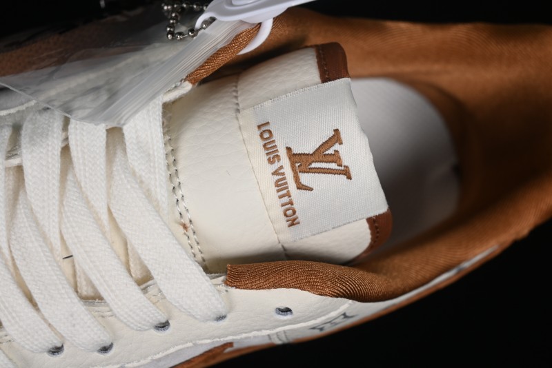 Nike Air Force 1 '07 Low LV Collaboration - Beige Brown Pigskin Casual Shoes CV1724-112