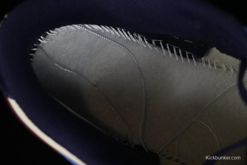 Nike Dunk Low SB Skateboarding Shoes in White Blue Red Colorway - FV8119-161