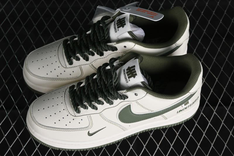 Nike Undefeated x Air Force 1'07 Low Military Green Hemp Rope Casual Sneakers - UT2023-202