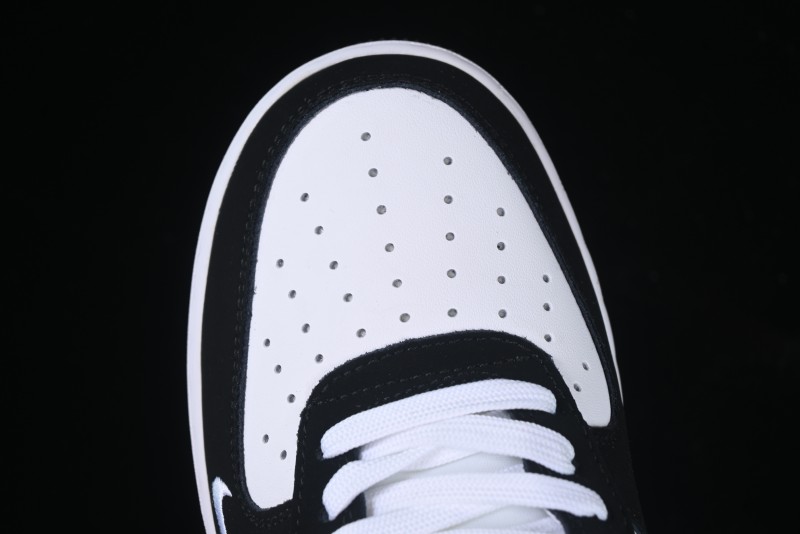 Nike Air Force 1 '07 Low Burberry Collaboration Black White Cow Print Casual Sneakers - DF0188-029