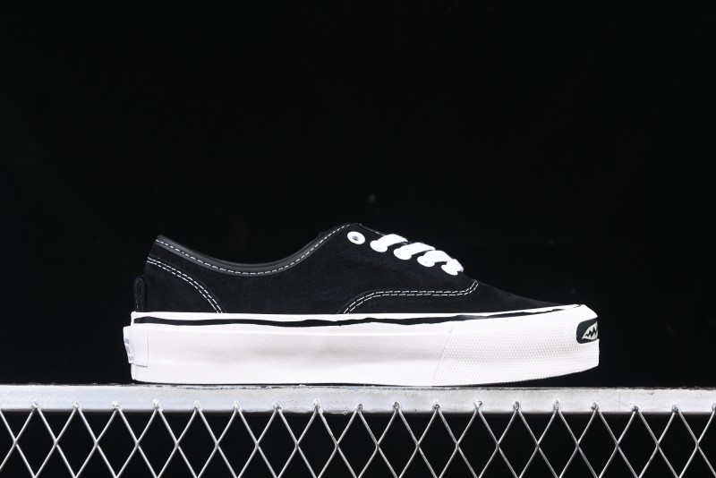 Kamiya Vulcanize Sneaker 23AW High-End Line Mihara Yasuhiro Dissolve Black White Suede Casual Low-Top Canvas Shoes - M.C3