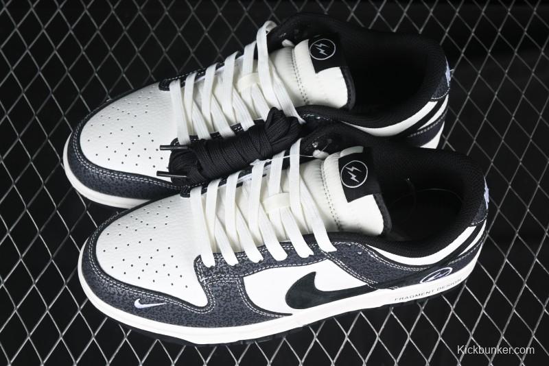 Nike SB Dunk Low Lightning Collaboration Black Swoosh Anniversary Custom Low-Top Skate Shoes - SF1029-401