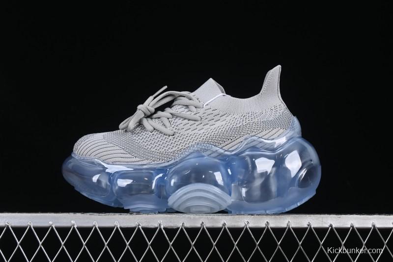 Grounds Big Bubble Heightening Thick Sole Sneakers - AJE5