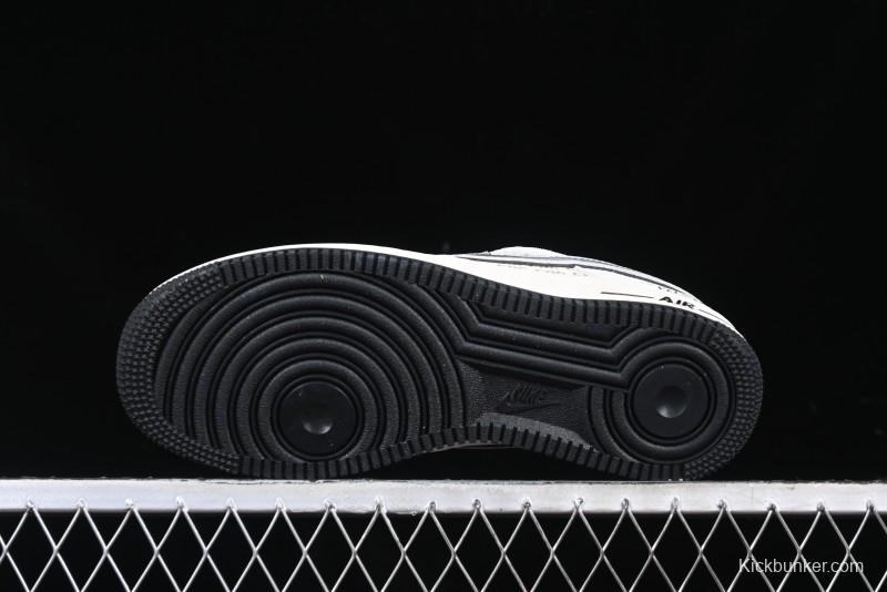 Nike Air Force 1'07 Low The North Face Collaboration - Grey Black Reflective Swoosh Casual Sneakers - DM6688-007
