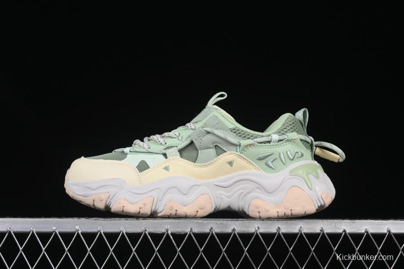 Fila Fusion Retro Mars Running Shoes with Lace-Up Design and Cushioned Sole - F12W422103FMB