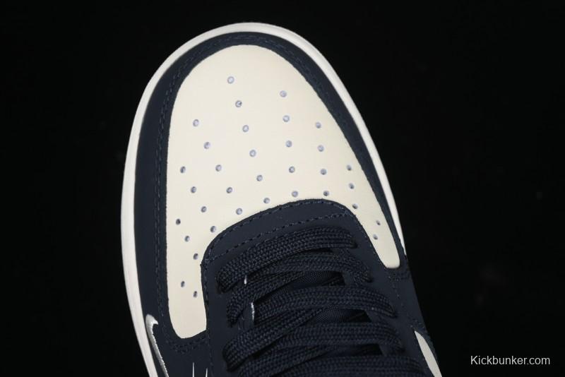 Nike Air Force 1 '07 Low Stussy Collaboration Explosive Blue Low-Top Casual Sneakers - KK1988-040